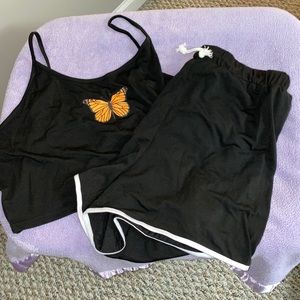 SHEIN two piece cropped set